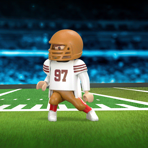 Chibi American Football Score Celebration GIF