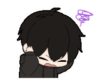 Chibi Anime Boy Sticker GIF