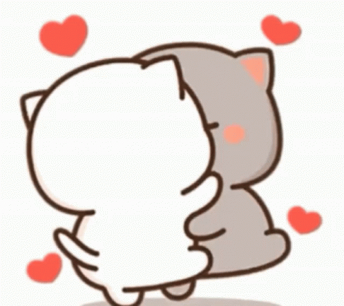 Chibi Cat Cute Kiss And Dance GIF