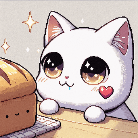 Chibi Cat Puppy Dog Eyes GIF
