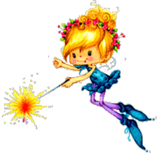 Chibi Fairy Using Wand GIF