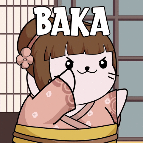 Chibi Japanese Cat Waving GIF