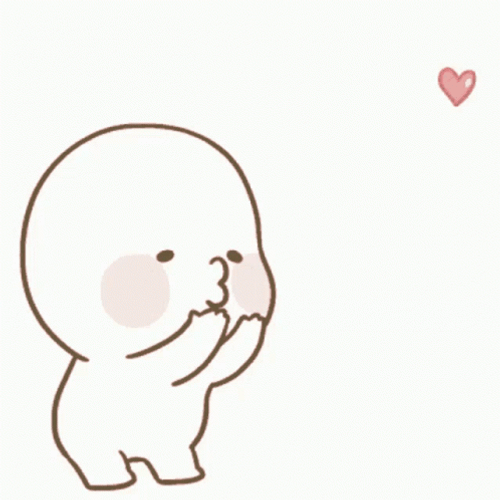 Chibi Person Blowing Kisses GIF