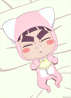 Chibi Rock Lee Sleeping GIF