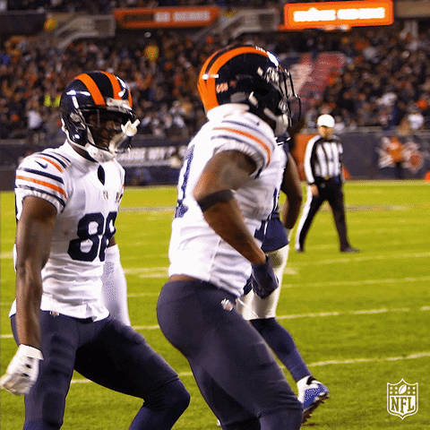 Chicago Bear Jersey Number 17 Hyped Down GIF