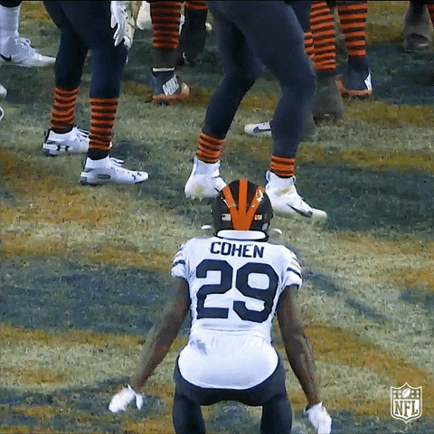 Chicago Bear Player Tarik Cohen Flip Down GIF