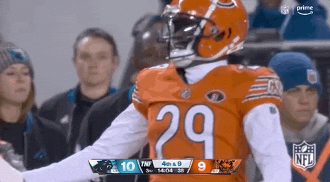 Chicago Bear Player Tyrique Stevenson Hands Down GIF