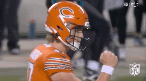 Chicago Bear Tyson Bagent Fists Down GIF