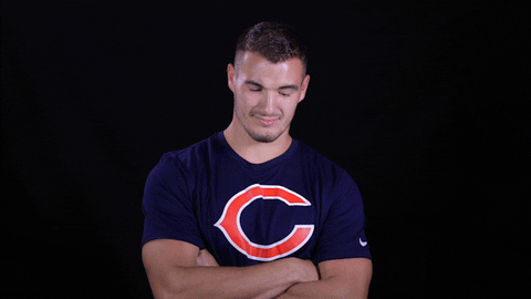 Chicago Bears Mitch Trubisky Shaking Head GIF