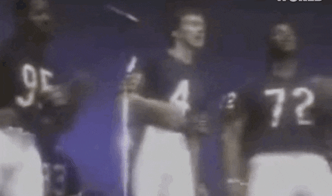 Chicago Bears Performing Super Bowl Shuffle GIF