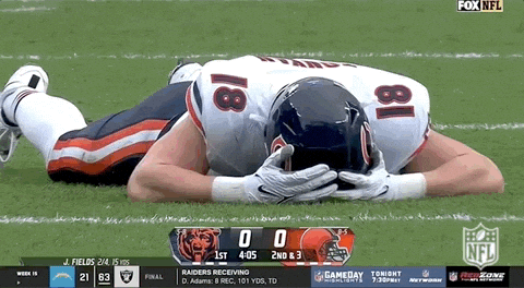 Chicago Bears Player Getting Up GIF