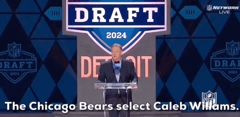 Chicago Bears Select Caleb Williams GIF