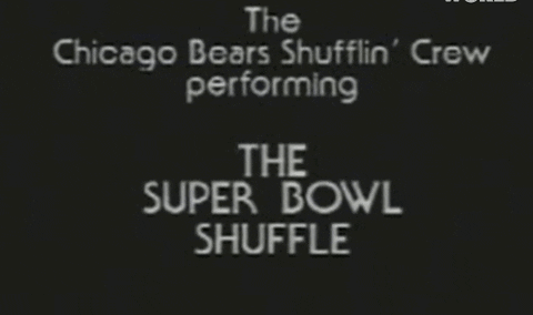 Chicago Bears Shufflin' Crew Performing Super Bowl Shuffle GIF