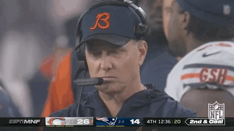 Chicago Bears Unhappy Coach GIF