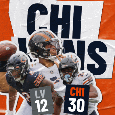 Chicago Bears Winning Score GIF