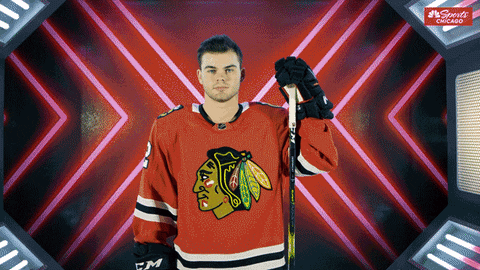 Chicago Blackhawks Athlete Straight Face GIF