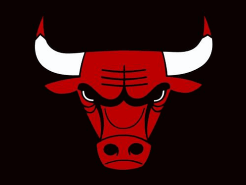 Chicago Bulls Logo Red Bull White Horns GIF