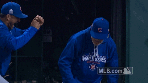 Chicago Cub Hugs Of Celebration GIF