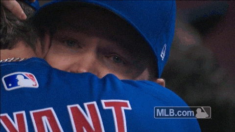 Chicago Cubs Emotional Hug GIF