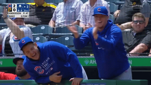 Chicago Cubs Players Laughing