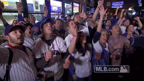 Chicago Cubs Team Celebrates GIF