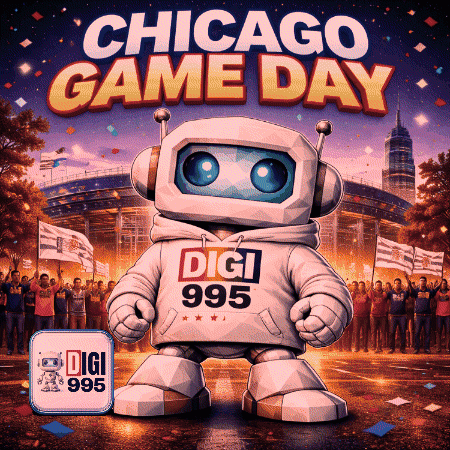 Chicago Game Day Robot Advertisement