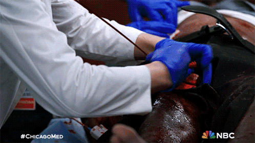 Chicago Med Blood Splatter On Clothes GIF