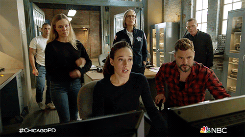 Chicago Pd Watching Something In The Screen GIF