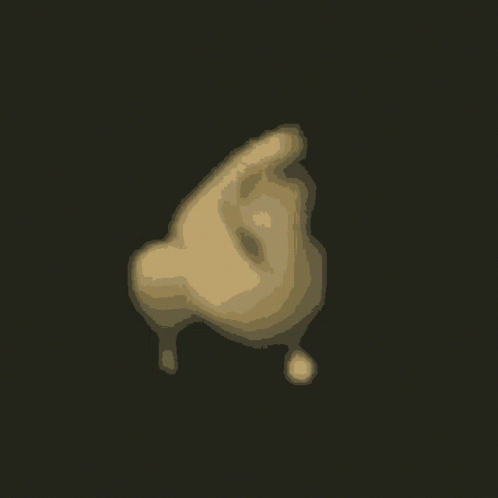 Chicken Breast Drawing On Black Background GIF