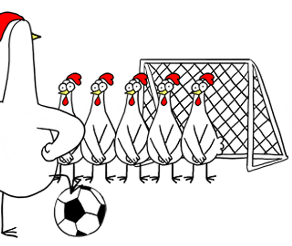 Chicken Bro Football Team GIF
