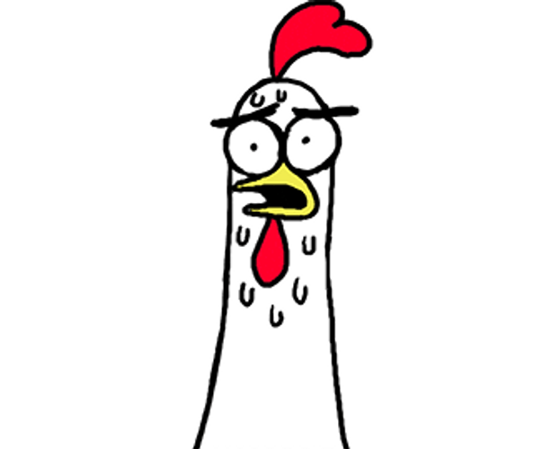 Chicken Bro Nervous Sweat GIF