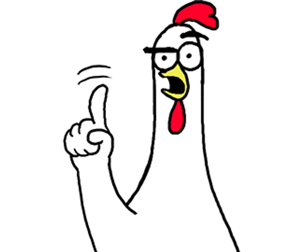 Chicken Bro Pointing Finger GIF