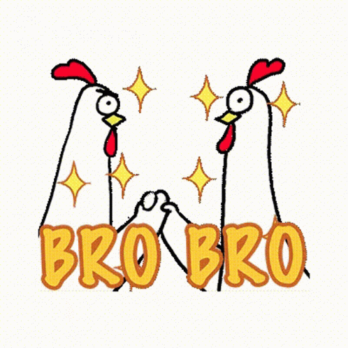 Chicken Brother Fist Bump GIF