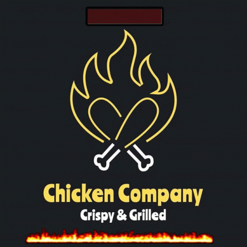 Chicken Company Crispy Grilled Logo Black