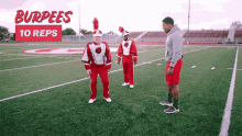 Chicken Costume In Field Burpee Exercise GIF