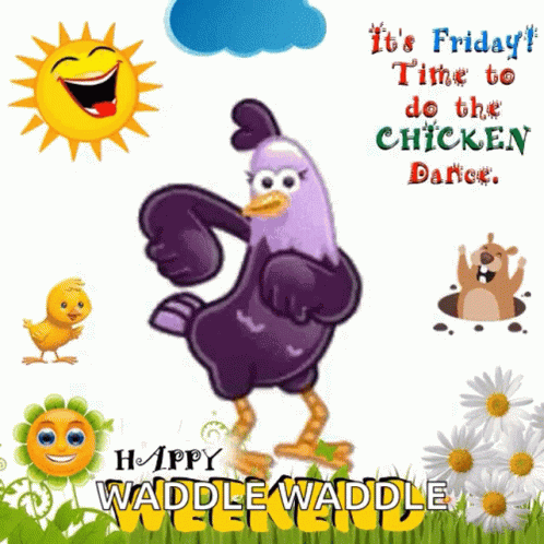 Chicken Dancing Happy Waddle Waddle