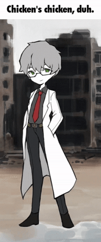 Chicken Duh Caption GIF