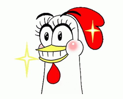 Chicken Face Powder Retouch GIF