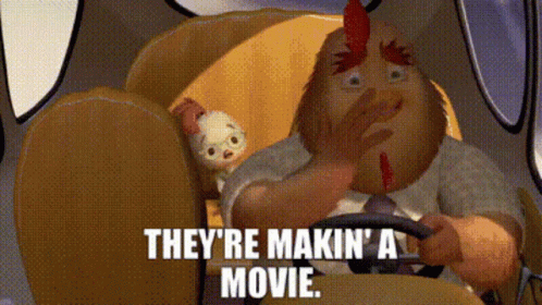 Chicken Little Buck Cluck Driving GIF