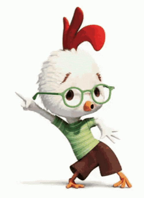 Chicken Little Dance Funny Cartoon GIF 