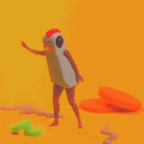 Chicken Mascot Dance Jamming GIF