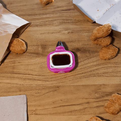 Chicken Nugget Meme Heart Shape GIF