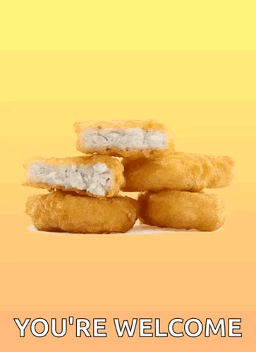 Chicken Nugget Youre Welcome GIF