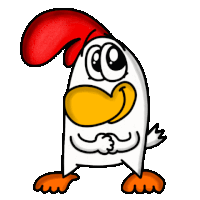 Chicken Rooster Sticker GIF