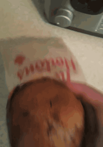 Chicken Sandwich on Paper Saying Wendy's