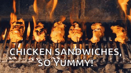 Chicken Sandwiches Grilling GIF