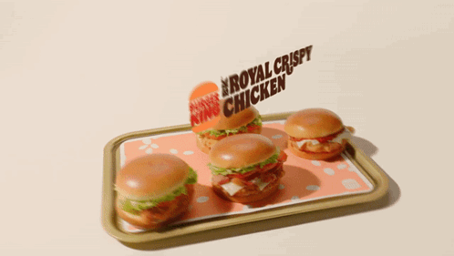 Chicken Sandwiches on Royal Crispy Chicken Tray