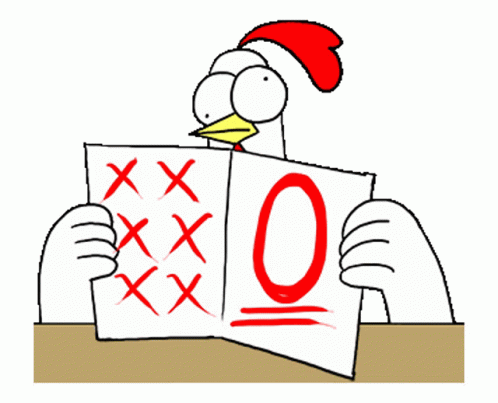 Chicken Showing Marked Paper GIF