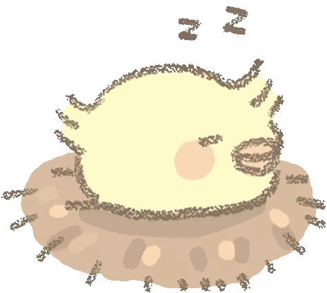 Chicken Sleeping Sticker