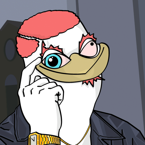 Chicken Wearing Watch Saying N GIF